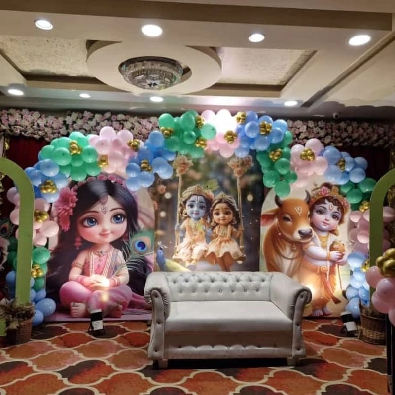  Krishna theme decoration for ideas in gurugram 